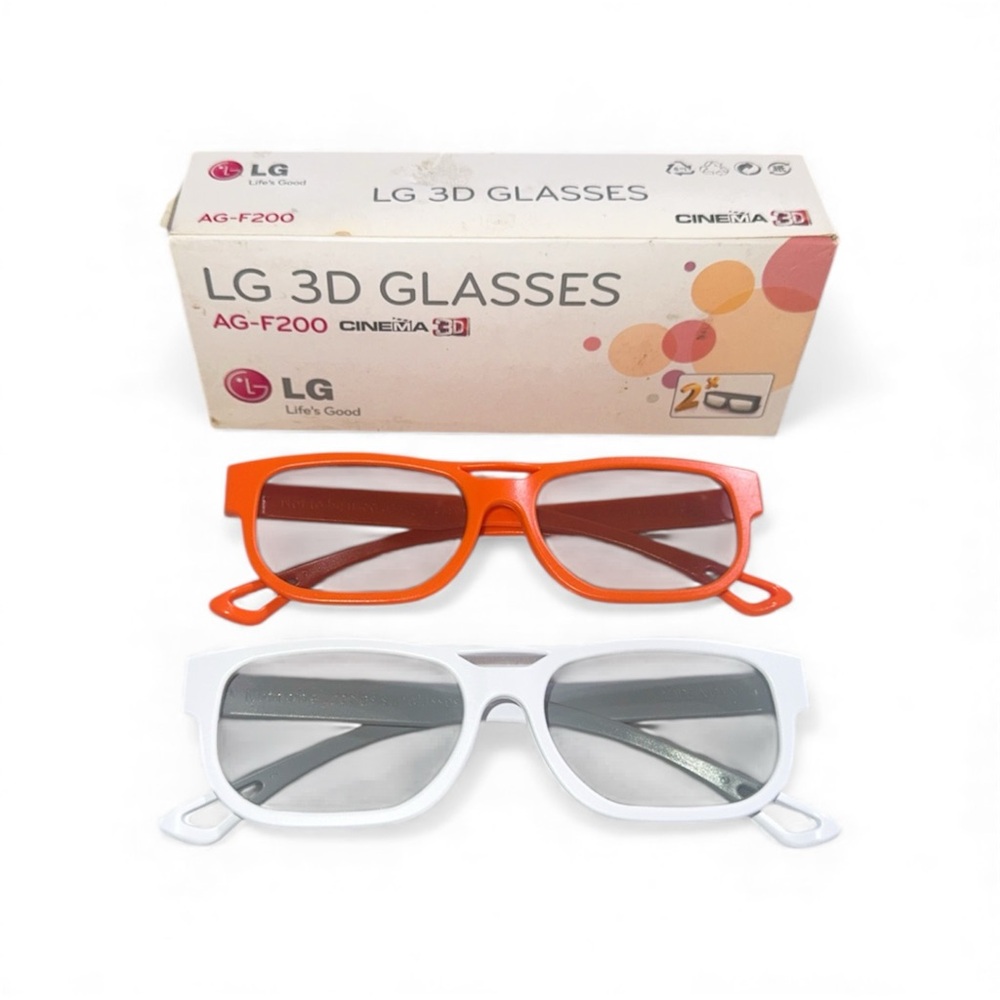 Original AG-F110 Cinema 3D Glasses Set For LG LCD TV - Box With 2 Pairs